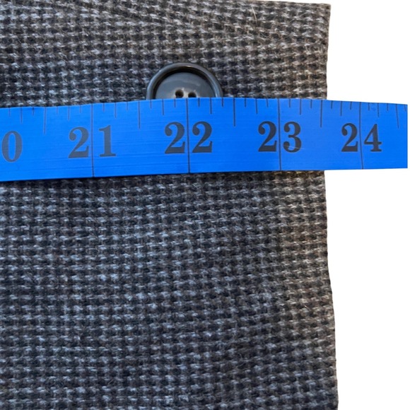 Quiet Luxury Wool Blend Skirt Suit Gray Houndstooth Vintage Step by Step Sz 12 - Picture 10 of 16